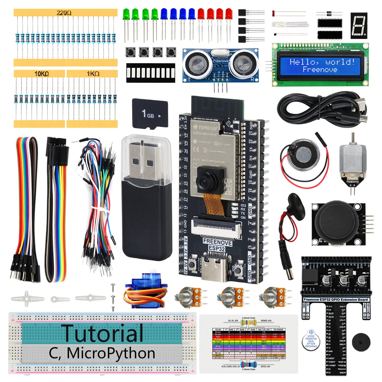 Amazon.co.jp: Freenove Super Starter Kit for ESP32 CAM（付属